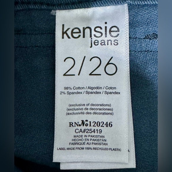 Kensie Jeans Size 2/26 Blue For Women - Picture 4 of 4